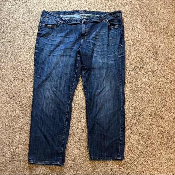 Kut from the Kloth Boyfriend Jeans High Rise Slim Tapered Leg Medium Wash 22W - Picture 10 of 10